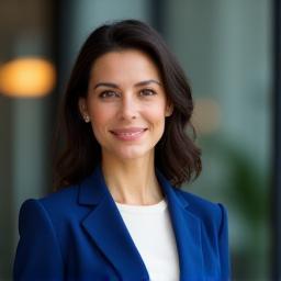 Foto redonda del CEO y fundador de OTC EVENTS LTD, sonriente en oficina moderna