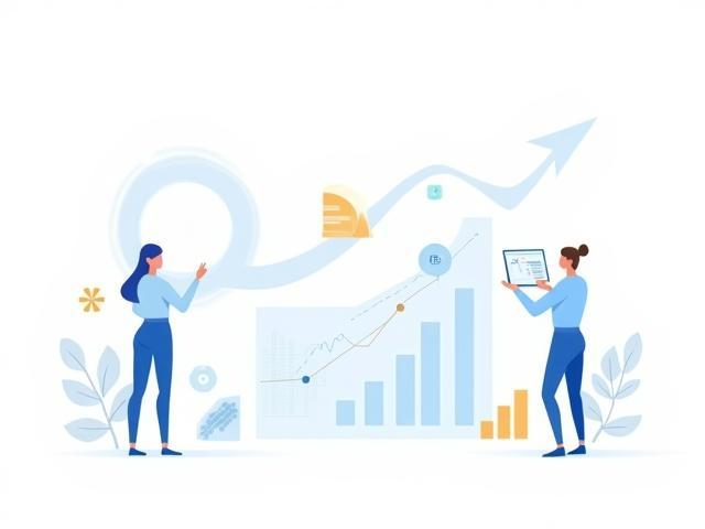 Ilustración moderna representando optimización de procesos empresariales